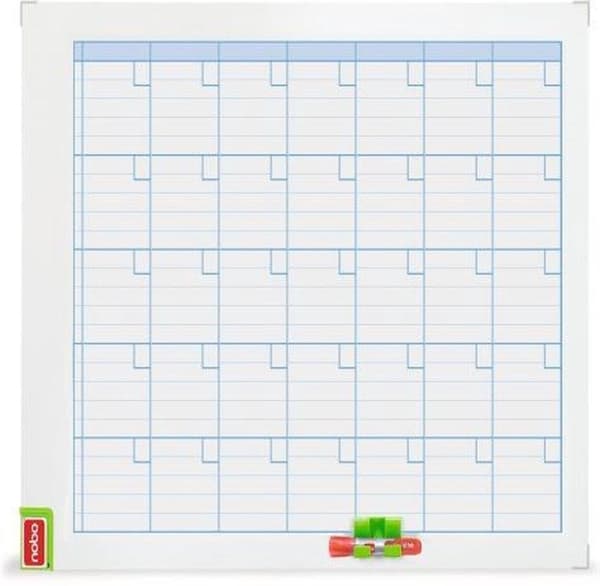 Nobo Performance Planning Board - Månedlig planlægger - 725 x 53 x 1045 mm - Ideel til hjemmekontor