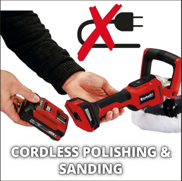 Einhell Akku polermaskine CE-CP 18/180 Li E-Solo 18 V