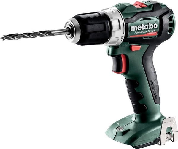 Metabo PowerMaxx BS 12 BL - pora/ruuvimeisseli - johdoton - 2 nopeutta - poraistukan avain 10 mm - 45 N m - ilman akkua - 12 V (601038890)