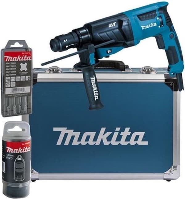 Makita HR2631FT13 Kombihammer udskifteligt borehoved + boresæt