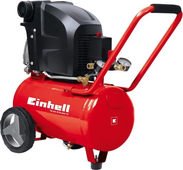 Einhell TE-AC 270/24/10 Kompressor - 1800 W - 24 L - Maks. arbejdstryk: 10 bar - Oliesmurt