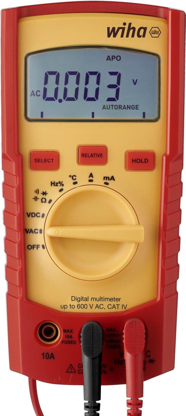 Wiha digitalt multimeter op til 1.000 V AC, CAT SB25542 (45215)