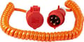 Miniatyrbillede 1 af 3: AS - Schwabe CEE Byggeplads Oprullet kabel 5 m at trække ud, pakke med 1, Orange, 70419