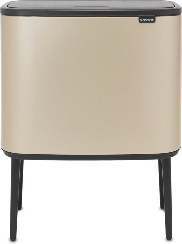 Brabantia Bo Touch Beholder Affaldsspand 33 Liter (3x11 Liter) Creme