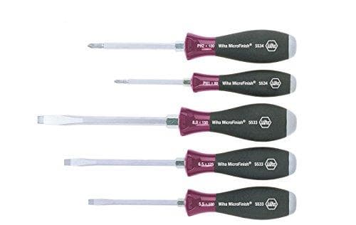 Wiha 5533HK5 SoftFinish Flathead/ Phillips skruetrækkersæt 5 stk.