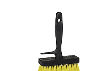 Borste Lime 159 mm plast med gula hår, 5 st/krt