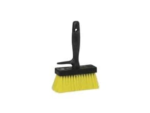 Borste Lime 159 mm plast med gula hår, 5 st/krt