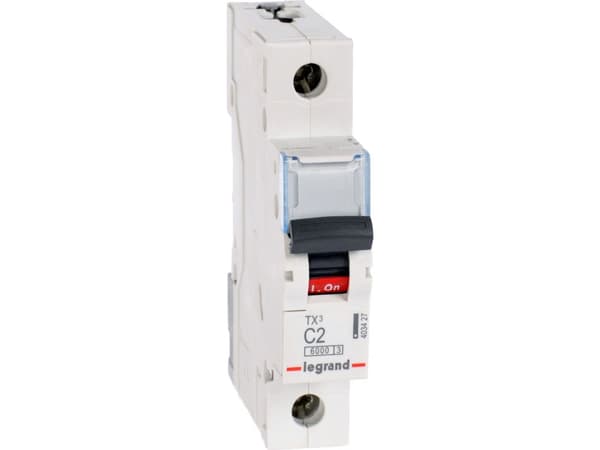 Automaattirengas TX3 C 2A 1P, 1M, 6/6kA