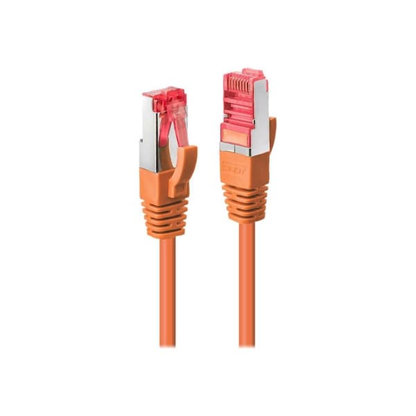 LINDY 47810 RJ45 Nätverkkabel, Patchkabel CAT 6 S/FTP 3.00 m Orange 1 st
