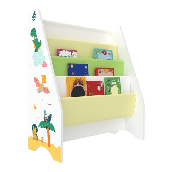 Bokhylla Fisterra 74x62x29 cm dinosaurie [en.casa]