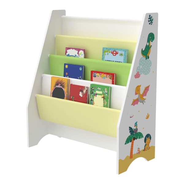 Bokhylla Fisterra 74x62x29 cm dinosaurie [en.casa]