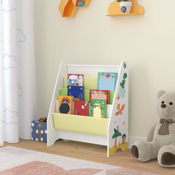 Bokhylla Fisterra 74x62x29 cm dinosaurie [en.casa]