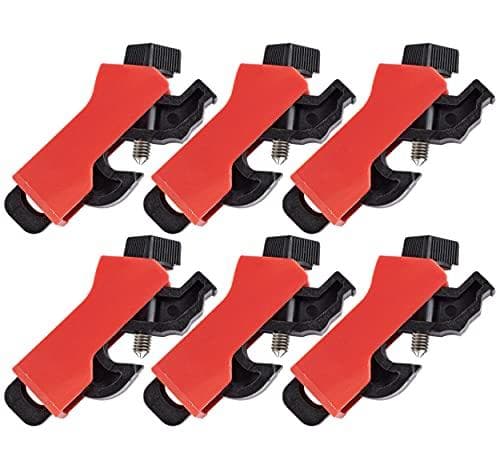 Brady Universal Mini Circuit Breaker Låse, glasforstærket nylon, rød, 12,70 x 33,02 x 63,50 mm (BxHxD) (6 stk.7Pak) (149515)