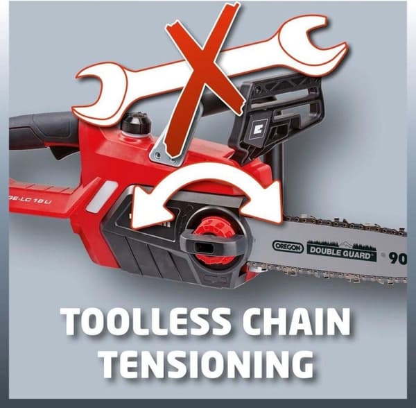 Einhell-akkumoottorisaha 18 V - Power X Change - Löysä runko (toimitetaan ilman akkua ja laturia)