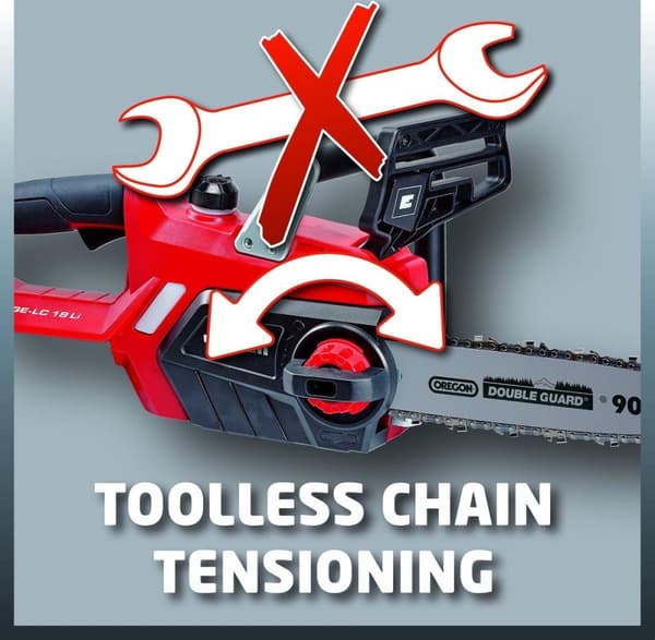 Einhell-akkumoottorisaha 18 V - Power X Change - Löysä runko (toimitetaan ilman akkua ja laturia)