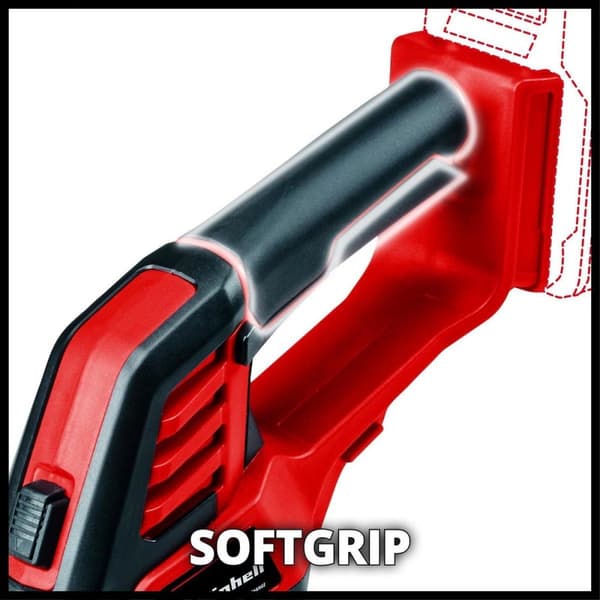 Einhell Batteri Græs-/Hækkeklipper GE-CG 18/100 Li T-Solo Power X-Change (Li-Ion, 18 V, teleskophåndtag, klippebredde græsklippekniv 100 mm, hækkeklip