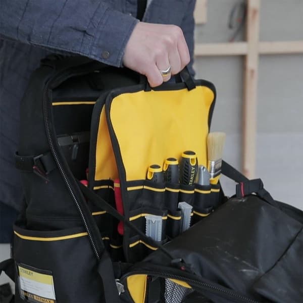 STANLEY FATMAX 1-95-611 Verktygsryggsäck - Dubbel dragkedja - Bekväm