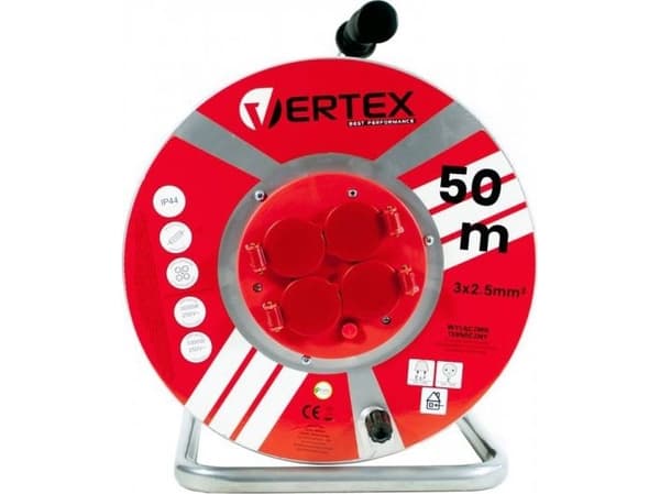 VERTEX.PREVALUER PÅ METELRULL 50m 3x2,5mm