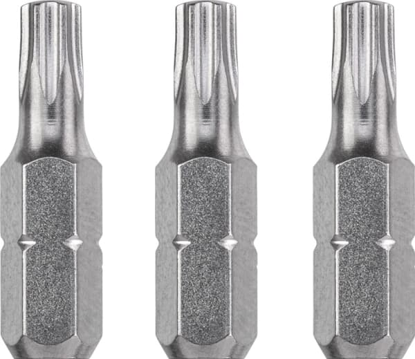 kwb 121215, 3 styck, Torx, T15, 25 mm, 25,4 / 4 mm (1 / 4"), Hexagonal