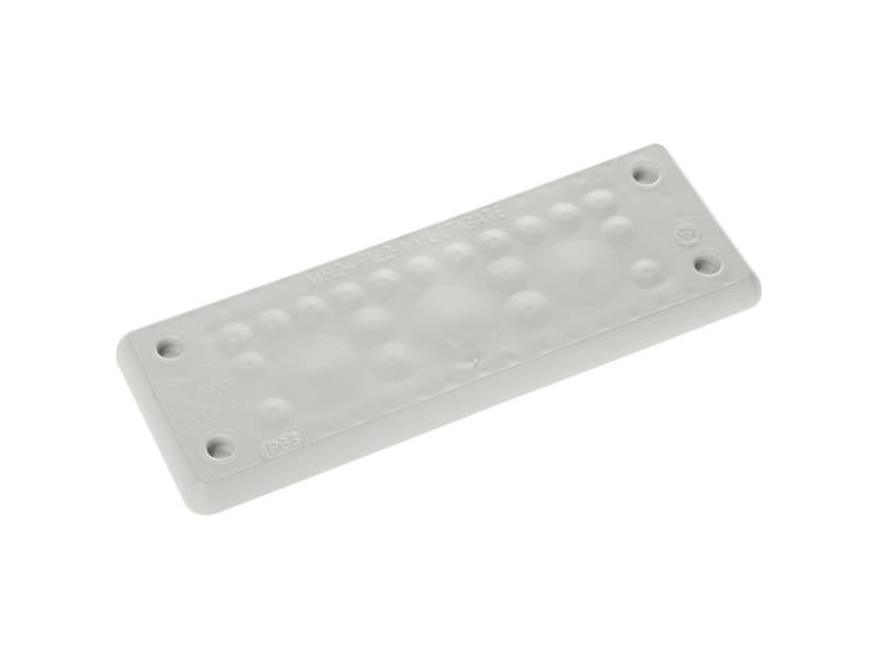Trelleborg MH-24 F 22-1 LIGHT GREY UL94 V-0 IP65 - TPE - Skruv #####Durchführungsplatte #####TPE Grå 1 stk