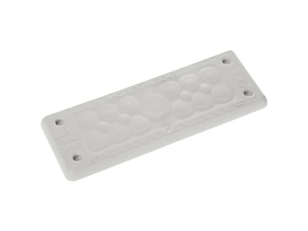 Trelleborg MH-24 F 17-3 LIGHT GREY UL94 V-0 IP65 - TPE - Screw #####Durchführungsplatte #####TPE Grå 1 stk
