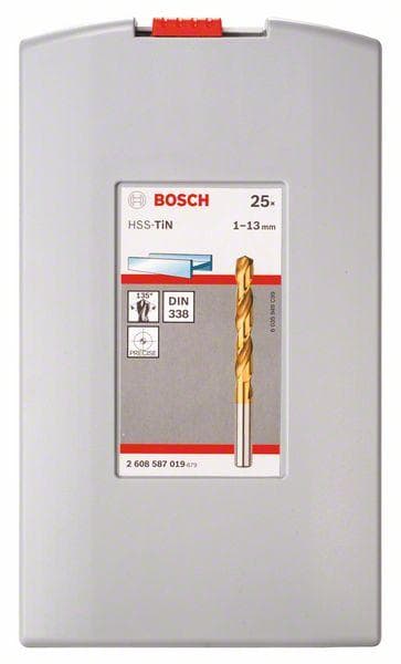 Bosch - boresæt - spiralbor - 25 stk - cylindrisk (2608587019)