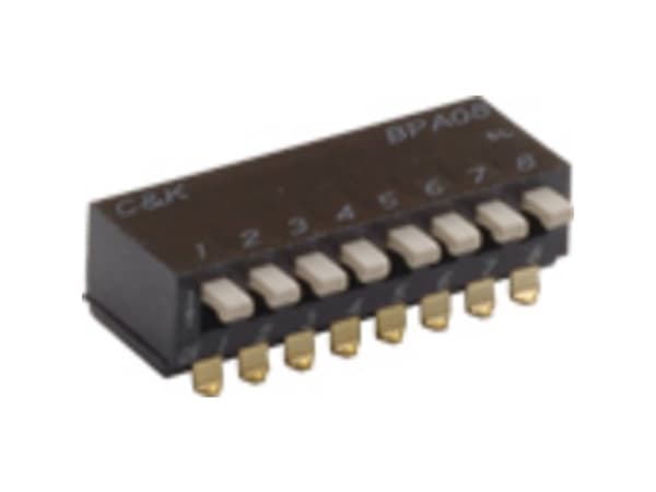 C & K Switches BPA04B DIP-afbryder Poltal 4 1 stk Tube