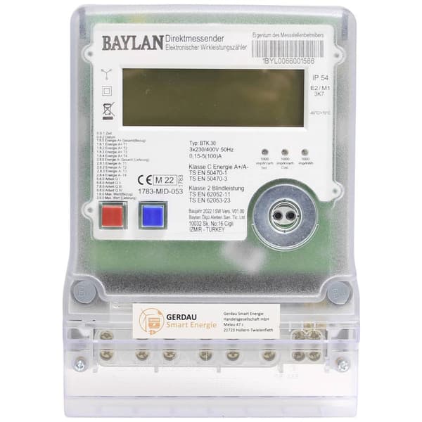 Counttec BTK30 Elmätare 3-fas digital MID-konform: Ja 1 st
