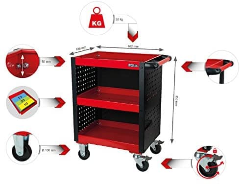 KS Tools 890.0006, 350 mm, 250 mm, 130 mm, 20 kg, 1 stykker, B076PP2W51