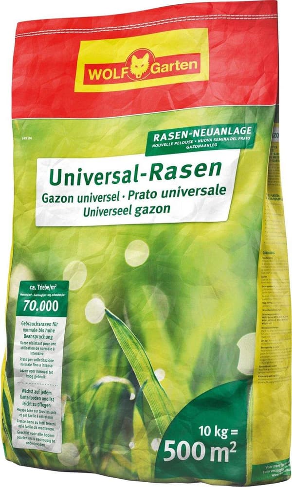 Wolf Garten U-RS 500 yleisnurmikon 10 kg 500 neliömetrille