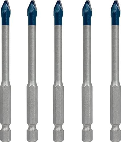Bosch Expert HEX-9 HardCeramic - boresæt - til bløde fliser, hårde fliser - 5 stk - 6 mm - længde: 90 mm