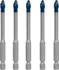 Miniatyrbillede 1 af 6: Bosch Expert HEX-9 HardCeramic - boresæt - til bløde fliser, hårde fliser - 5 stk - 6 mm - længde: 90 mm