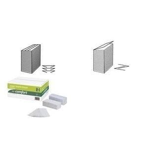 wepa Comfort håndklæder, 250 x 230 mm, naturhvid, 2-lags tissue, V-fold, 100 % genbrug, volumenprægning (277200)