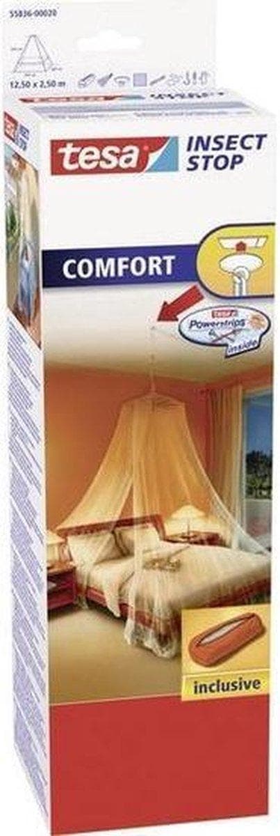 Tesa Comfort hyttysverkko valkoinen - 12,5 x 2,5 metriä