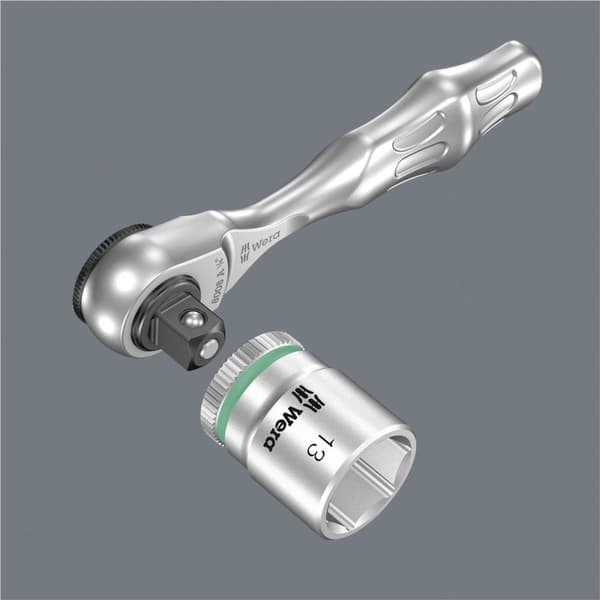 Wera 05003793001 Zyklop Mini 3 Ratchet - 1/4'' - 87mm