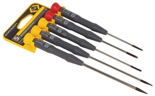 CK T4880X/5 Precision Slotted og Phillips skruetrækkersæt