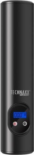 Technaxx 4906 kompressor 8 bar förvaringsbox/väska, digital display, inkl 1 batteri, med arbetslampa, automatisk avstängning, 12 och 230 V laddningsba