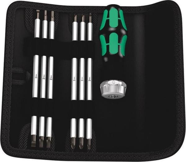 Wera Kraftform Compact - Skraldeskruetrækkersæt - 7-delt med 12 dimensioner
