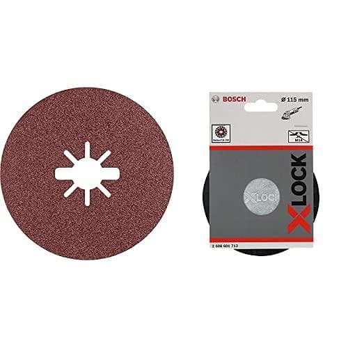 Bosch R781 - slipplatta - för metall - 25 stycken - 115 mm - X-LOCK - korn: G80