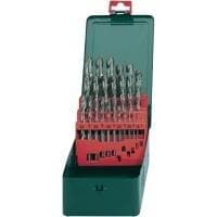 Metabo HSS metalspiralboresæt 25 styk 627154000 slebet DIN 338 cylindrisk skaft 1 sæt (627154000)