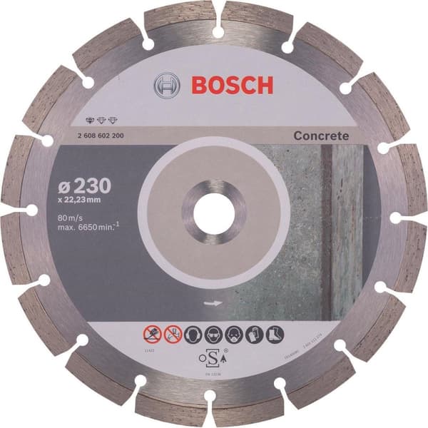 Bosch - Diamantskæreskive Standard for Beton 230 x 22,23 x 2,3 x 10 mm