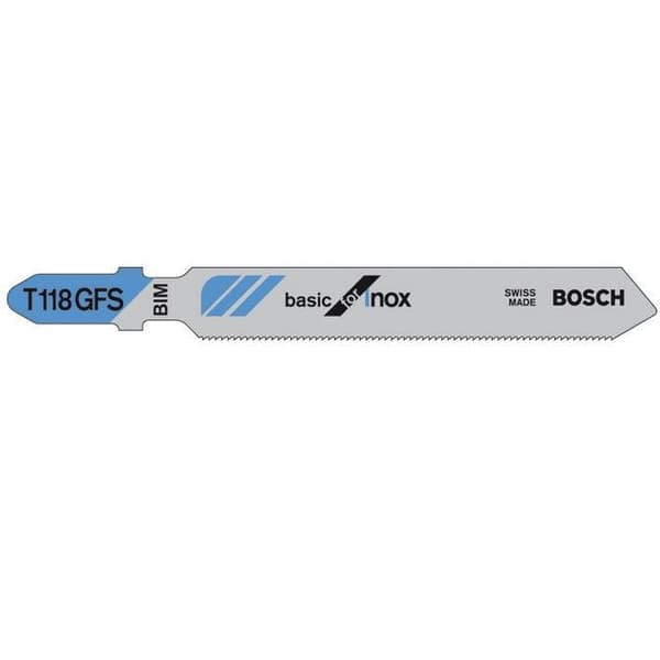Bosch - Stiksavklinge T 118 GFS Basic til Inox - 5 stk