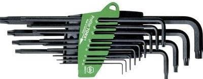 Wiha 24852 - L-torx-avain - T10,T15,T20,T25,T27,T30,T40,T5,T50,T6,T7,T8,T9 - musta - kromivanadiiniteräs - muovi - 536 g (24852)