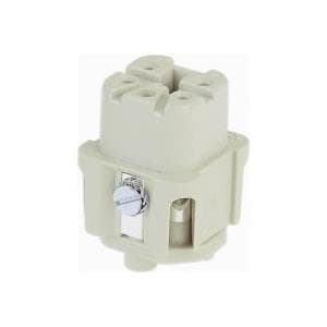Harting 09 20 016 2813 Fatningsindsats Han® A 16 + PE Skruer 1 stk.