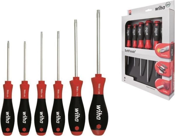 Wiha 362TR K6 SoftFinish TORX Skruetrækkersæt - 6 stk.