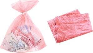 HYGOSTAR tvättpåse PROTECT, vattenlöslig, 60 liter, röd, tillverkad av termoplast baserad på polyvinylalkohol (PVA), - 1 st (55840)