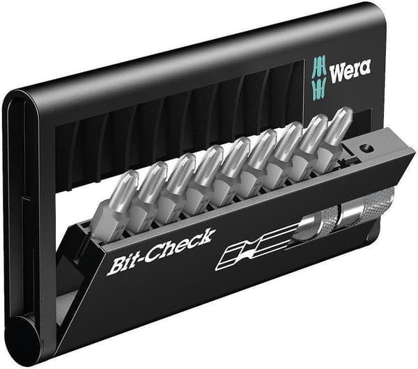 Wera bit sortiment 10 stk. 9 bit PH 2 holder med dybdestop i plastboks (05136011001)
