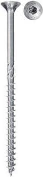 Fischer Power-Fast II 670278 Spånskiva skruvar 4,5 mm 80 mm T-profil galvaniserat stål Paket om 100 (670278)