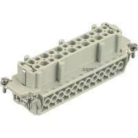 Harting 09 33 024 2701 Fatningsindsats Han® E 24 + PE Skruer 1 stk.