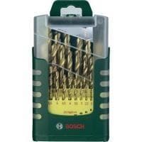 Bosch tillbehör 2607017154 HSS spiralborrset i metall 25 delar TiN cylindriskt skaft 1 set